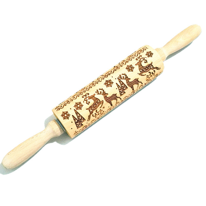 Wooden Printed Rolling Pin